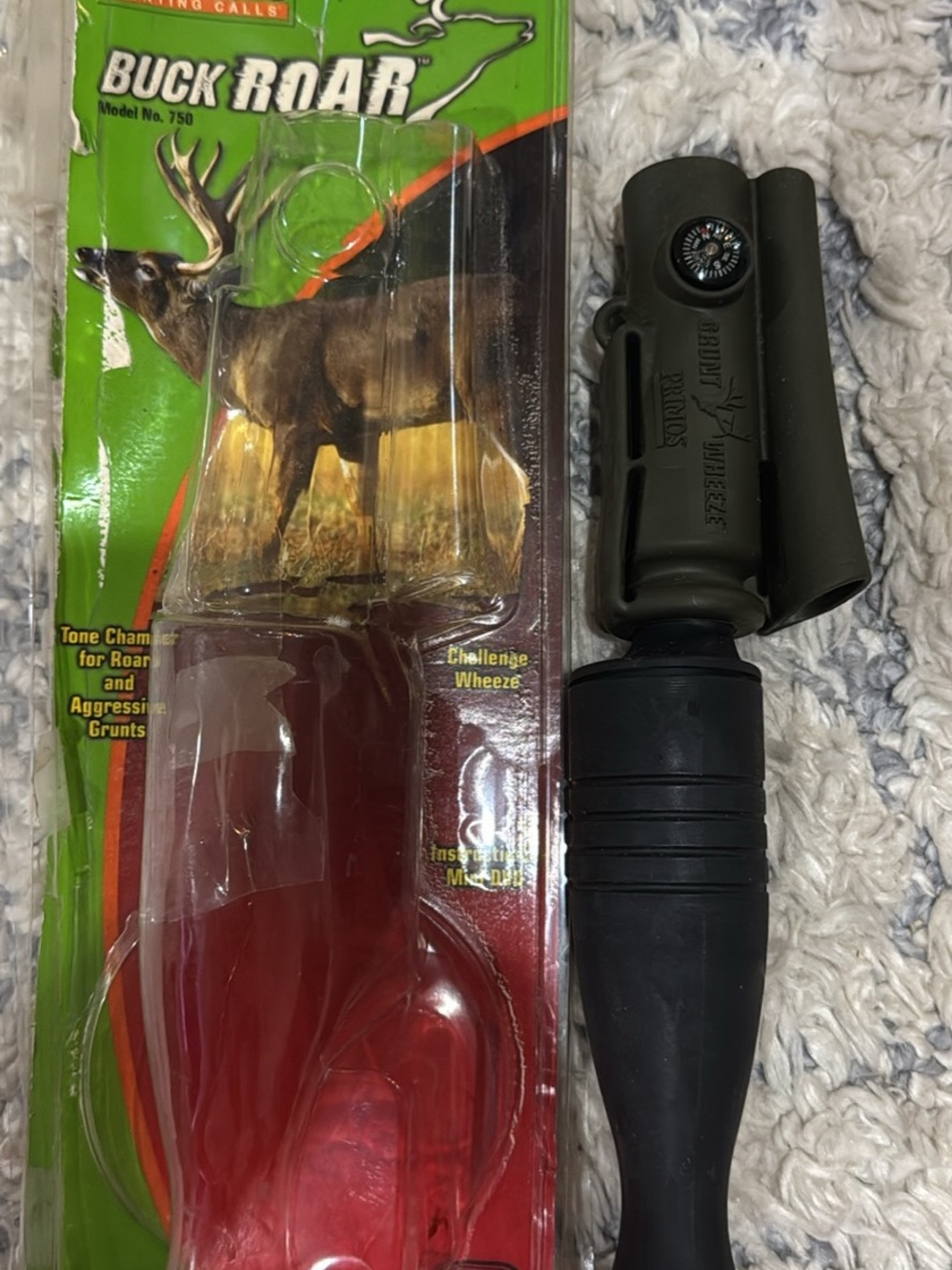 Primos Buck Roar Deer Call - Olive Green and Black